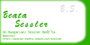 beata sessler business card